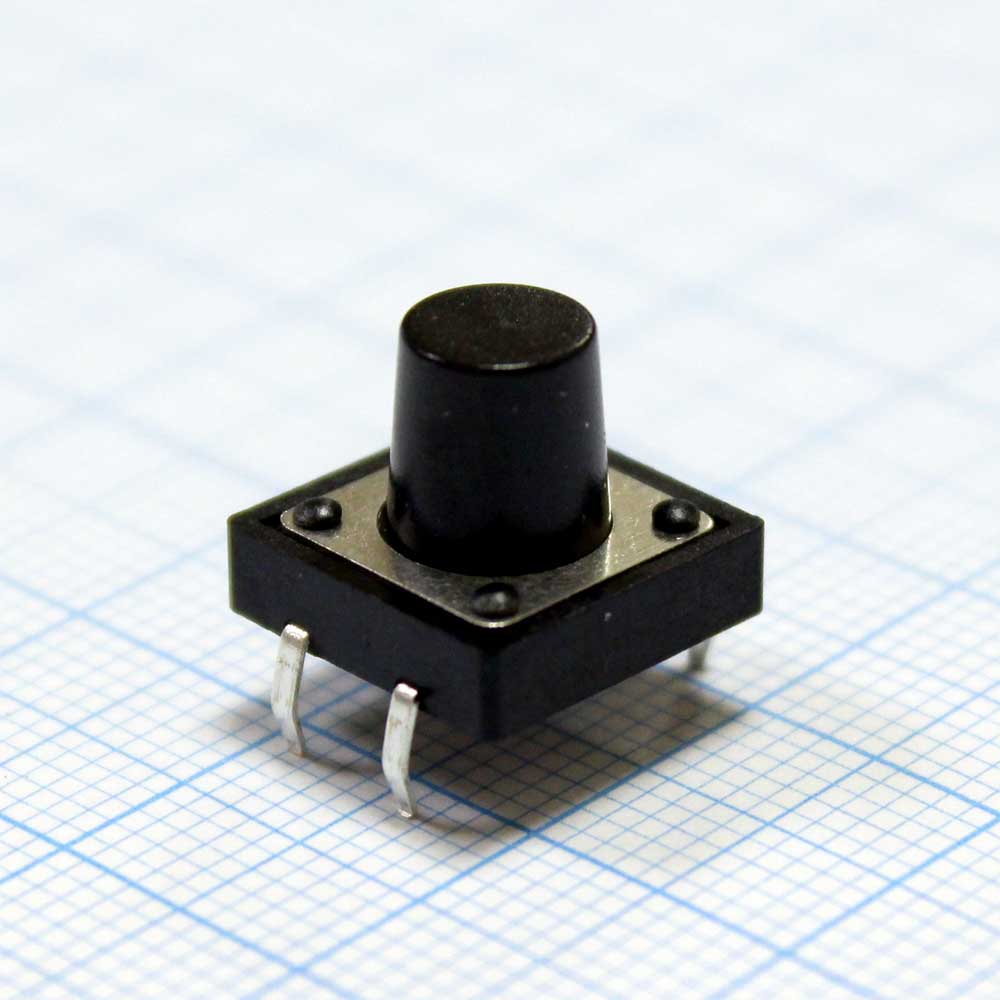 Микрокнопка 4pin 12*12*3,5мм h толк7мм гориз без фиксац. KAN1211-1001/KFC-012
